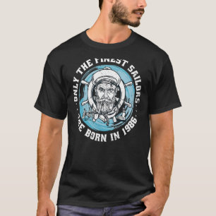 Sailors Sailboats Vintage 1986 Birthday fun sailin T-Shirt
