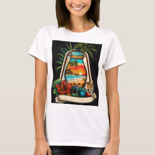 Sailor's Serenity: Tattoo Art T-Shirt