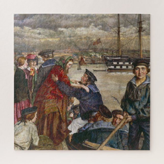  Sailors' Sweethearts and Wives (by John Lee) Jigsaw Puzzle (Vertical)