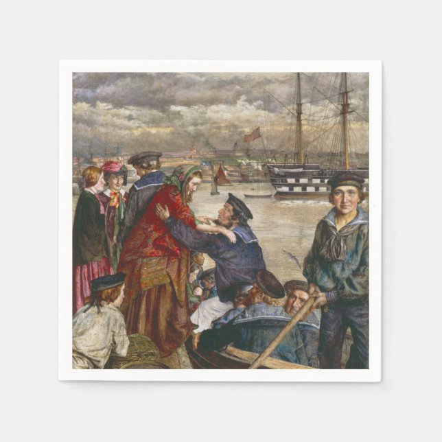  Sailors' Sweethearts and Wives (by John Lee) Napkin (Front)