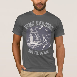Sailors Time & Tide Mens Silver T-shirt