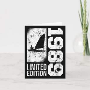 Sailors Yacht-sailboats Vintage 1989 Birthday Ding Card