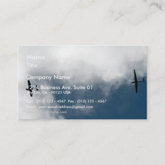 Sailplane Towing Business Card