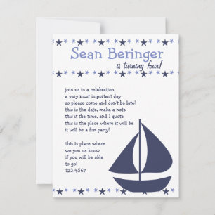 Sails and Stars Invitation