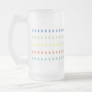 Sails Frosted Glass Beer Mug