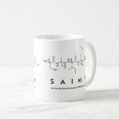 Saima peptide name mug (Front Right)