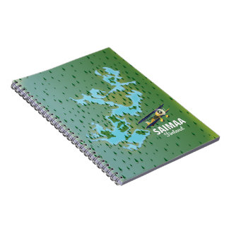 Saimaa Lake Finland map Notebook