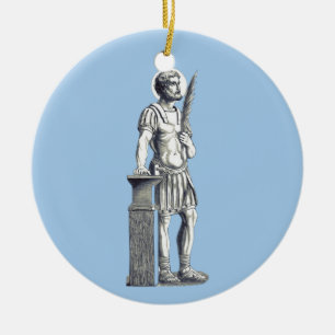 Saint Adrian Herculian Guard Ceramic Tree Decoration