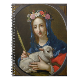 Saint Agatha (by Cesare Dandini) Notebook