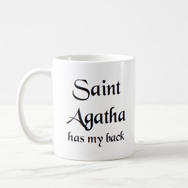 saint agatha coffee mug (Left)
