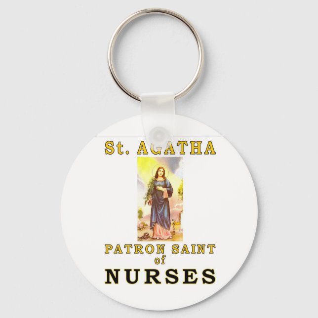 SAINT AGATHA KEY RING (Front)