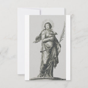 Saint Agatha of Sicily Celestial Flame Holy Card