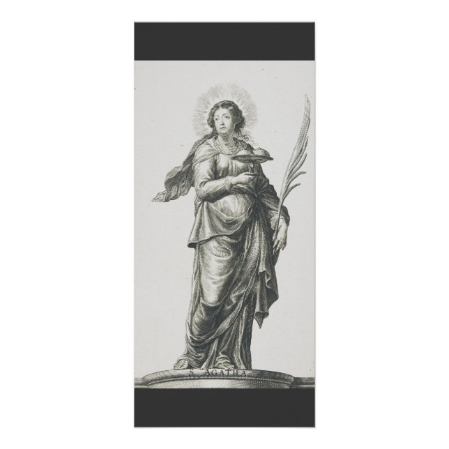 Saint Agatha of Sicily Rack Card (Front)