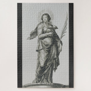 Saint Agatha of Sicily Volcanic Grace Art Jigsaw Puzzle