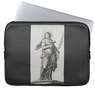 Saint Agatha of Sicily Volcanic Grace Art Laptop Sleeve