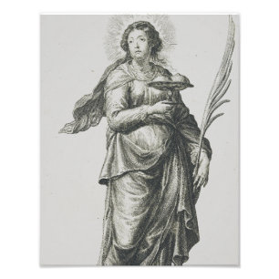 Saint Agatha of Sicily Volcanic Grace Art Photo Print