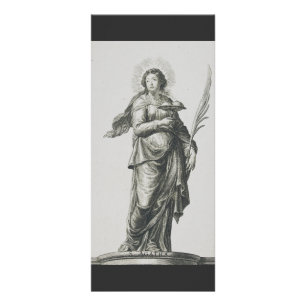 Saint Agatha of Sicily Volcanic Grace Art Rack Card