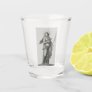 Saint Agatha of Sicily Volcanic Grace Art Shot Glass