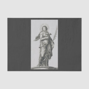 Saint Agatha of Sicily Volcanic Grace Art Tissue Paper