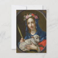 Saint Agatha with Prayer