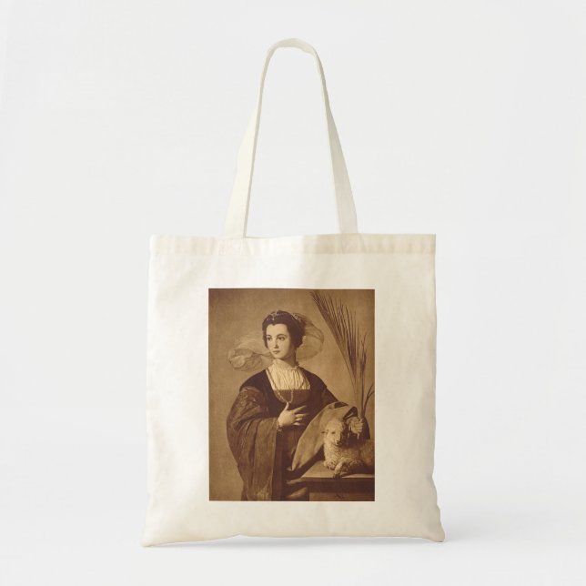 Saint Agnes by Alonso Cano Tote Bag (Front)