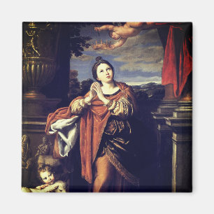 Saint Agnes by Domenichino (c. 1620) Magnet