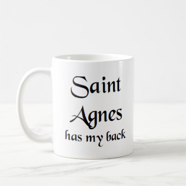 saint agnes  coffee mug (Left)