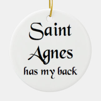 saint agnes coffee mug ceramic tree decoration