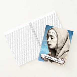 Saint Agnes of Assisi Sister of St Clare Notebook