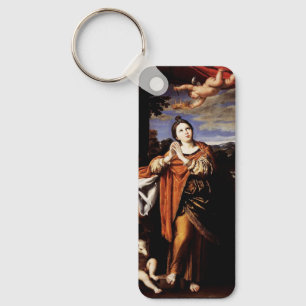 Saint Agnes of Rome – The Mystical Rose Fine Art Key Ring