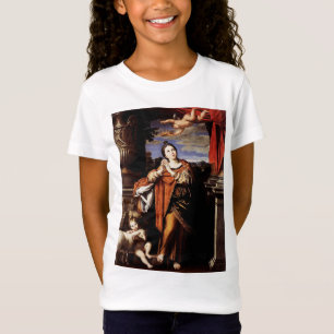 Saint Agnes of Rome – The Mystical Rose Fine Art T-Shirt
