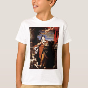 Saint Agnes of Rome – The Mystical Rose Fine Art T-Shirt