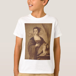 Saint Agnes of Rome – The Purity of Faith Fine Art T-Shirt
