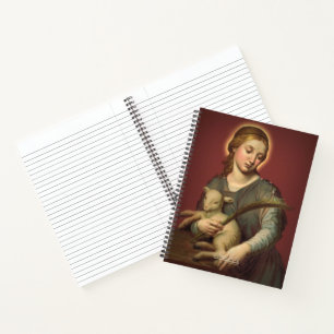 Saint Agnes of Rome with Prayer Notebook