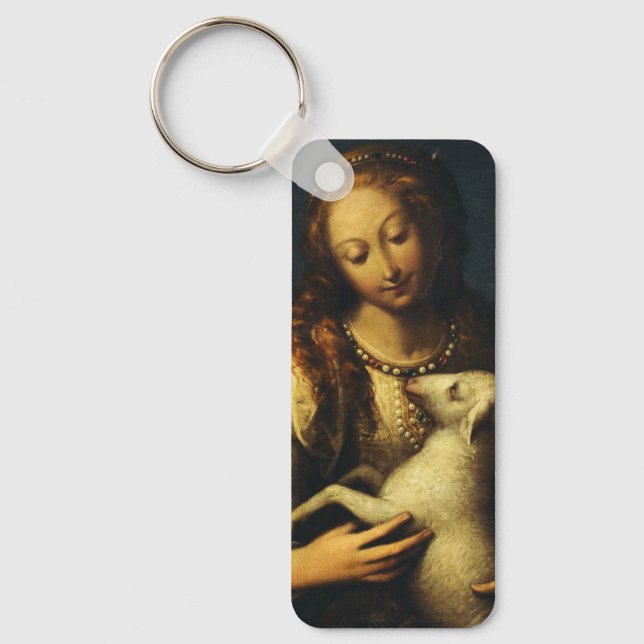 Saint Agnes Pure Witness of Christ  Key Ring (Front)