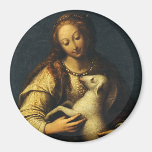 Saint Agnes Pure Witness of Christ Magnet