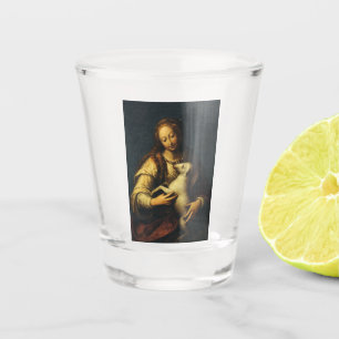 Saint Agnes Pure Witness of Christ  Shot Glass