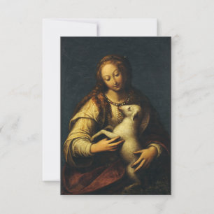 Saint Agnes Pure Witness of Christ Thank You Card
