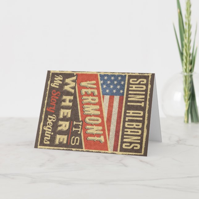 Saint Albans Vermont Card (Front)