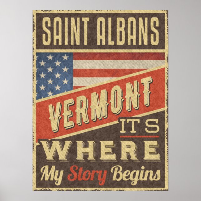 Saint Albans Vermont Poster (Front)