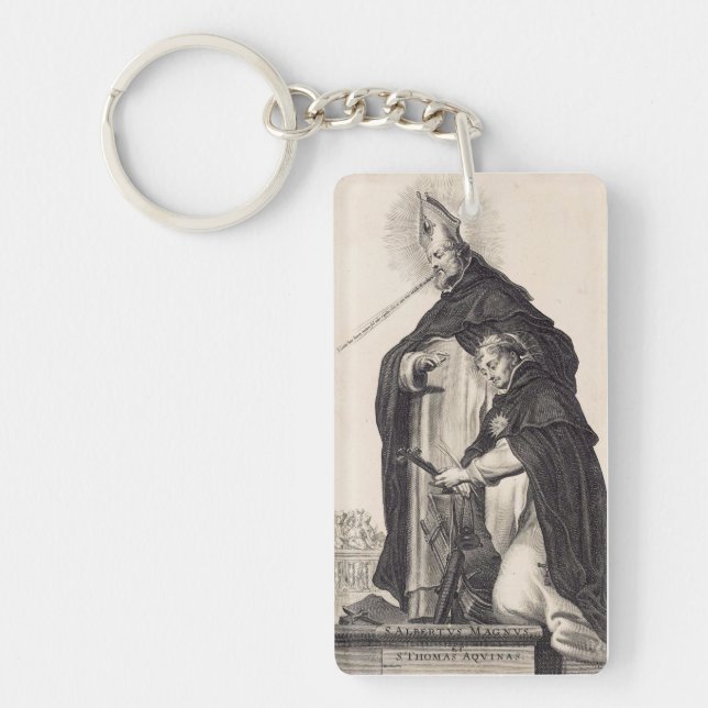 Saint Albert the Great and saint Thomas Aquinas Key Ring (Front)