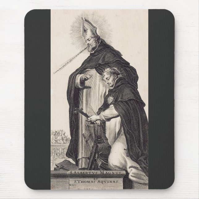 Saint Albert the Great and saint Thomas Aquinas Mouse Mat (Front)