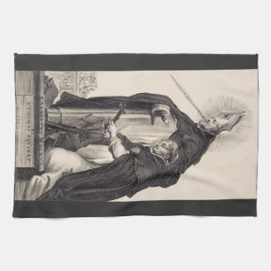 Saint Albert the Great and saint Thomas Aquinas Tea Towel