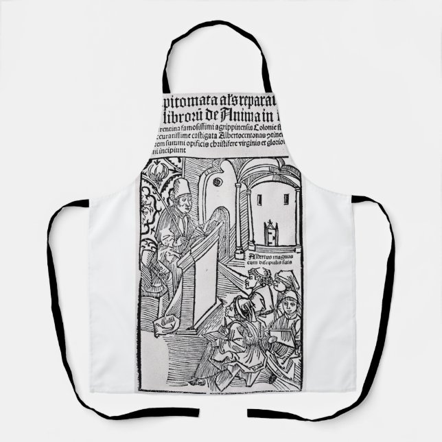 Saint Albert the Great Universal Doctor Art Apron (Front)