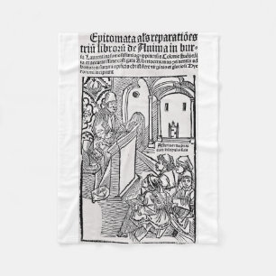 Saint Albert the Great Universal Doctor Art Fleece Blanket