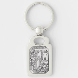 Saint Albert the Great Universal Doctor Art Key Ring