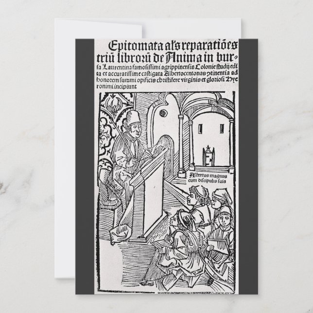 Saint Albertus Magnus Doctor of the Church Invitation (Front)