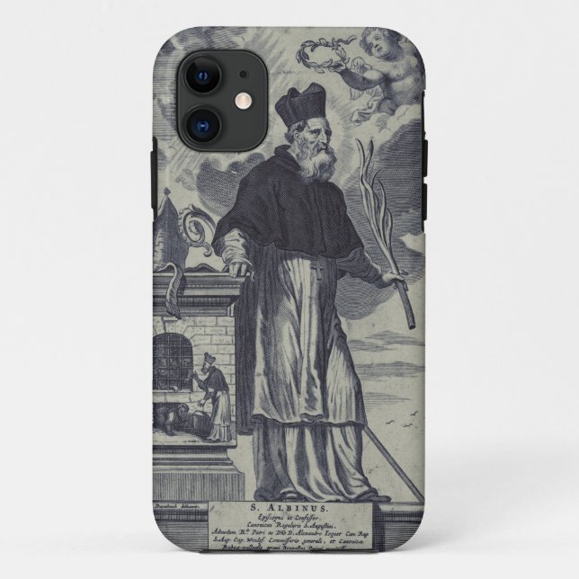 Saint Albinus of Angers Case-Mate iPhone Case (Back)