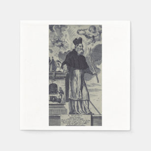 Saint Albinus of Angers Premium Bishop of Mercy Napkin