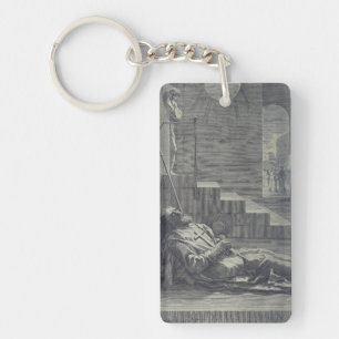 Saint Alexius of Rome Sacred Humility Art Key Ring